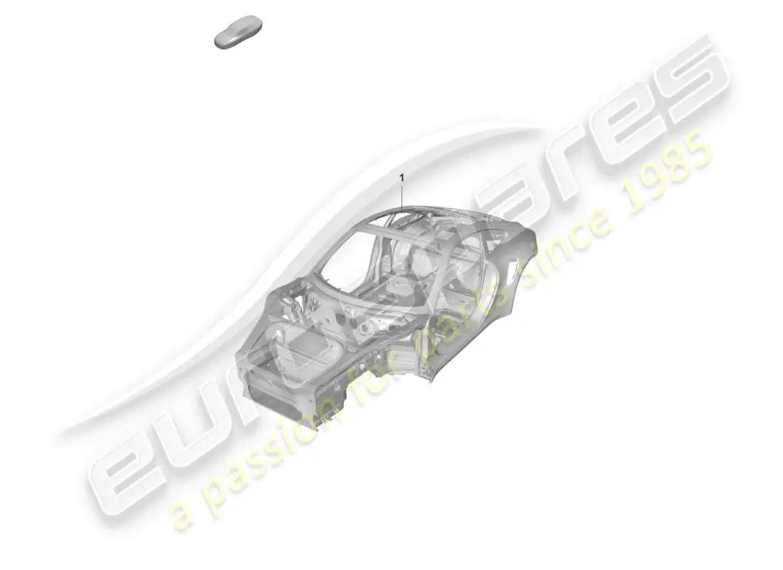 porsche 2022 (992-1 gt3/rs/st) diagrama de piezas de la carrocería del automóvil gt3rs