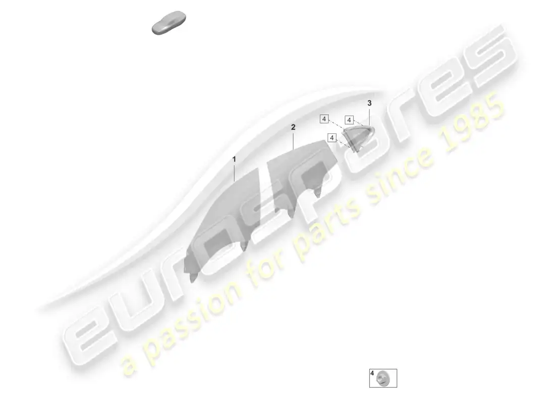 porsche 2023 (taycan 9j1-1) ventana lateral diagrama de piezas