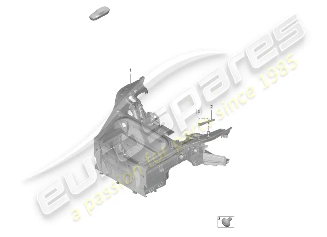 porsche 2022 (992-1 gt3/rs/st) diagrama de piezas del extremo delantero (completo)