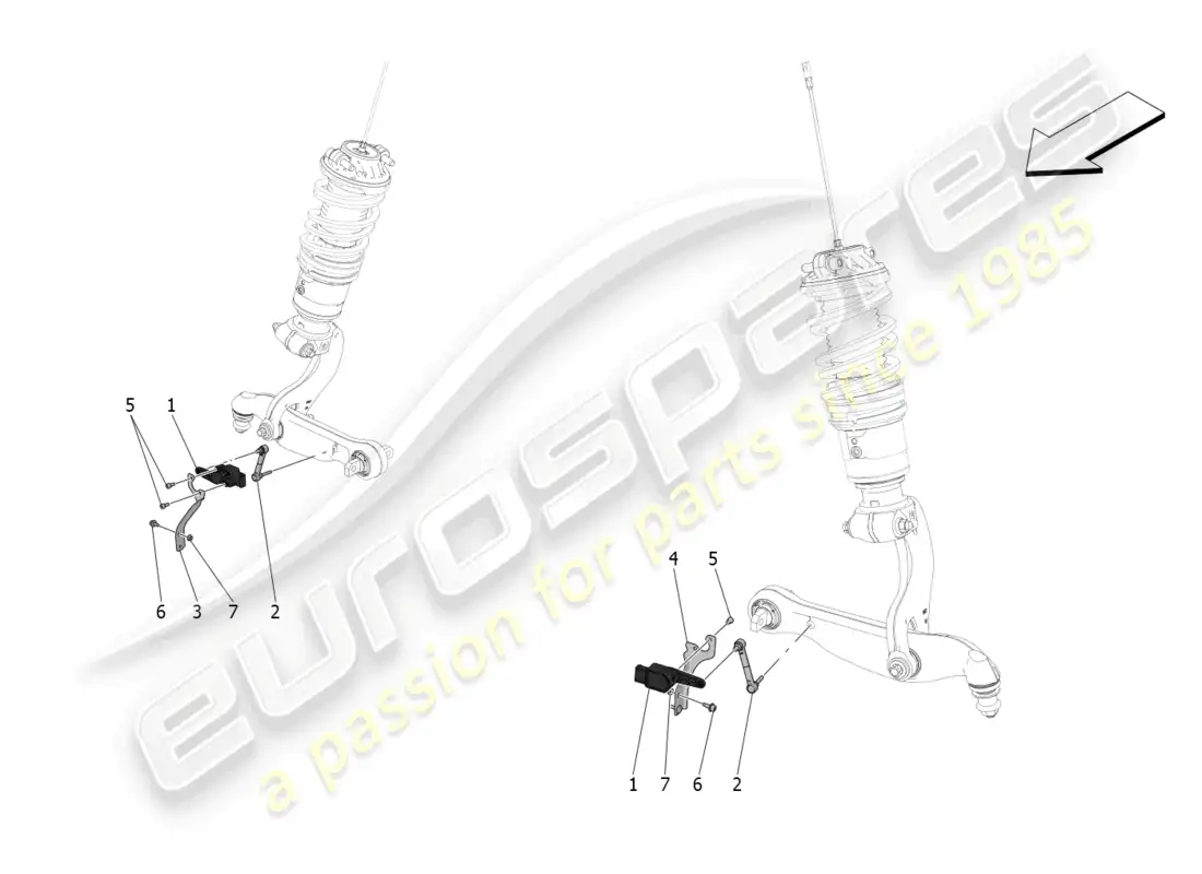 maserati mc20 (2023) control del sistema de iluminación diagrama de piezas