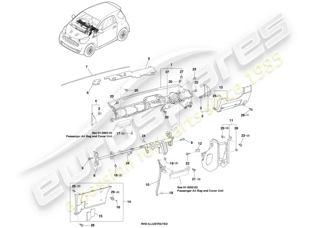 diagrama de pieza que contiene el número de pieza 55320-74020-c0