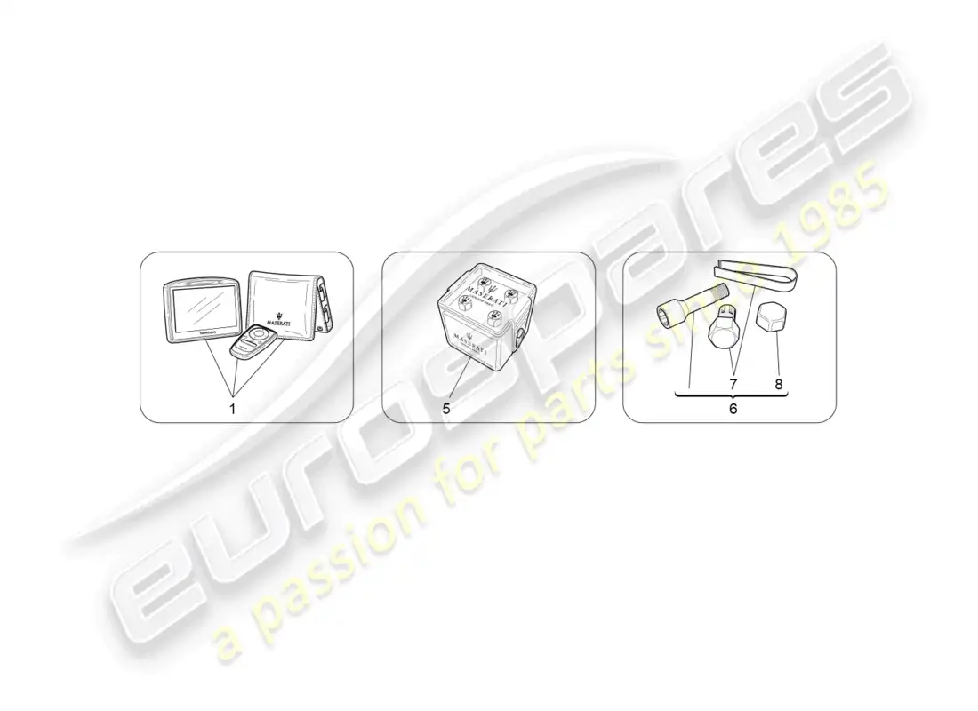 maserati granturismo mc stradale (2011) accesorios posventa diagrama de piezas