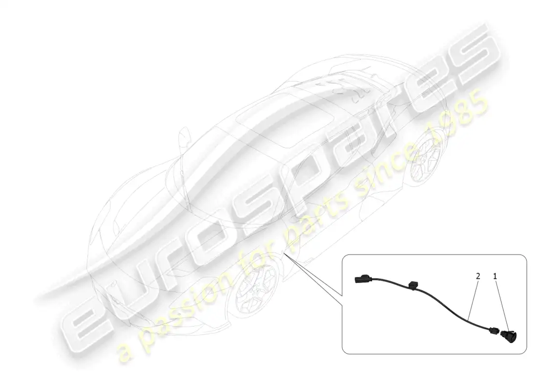 maserati mc20 (2023) grupos de luces laterales diagrama de piezas