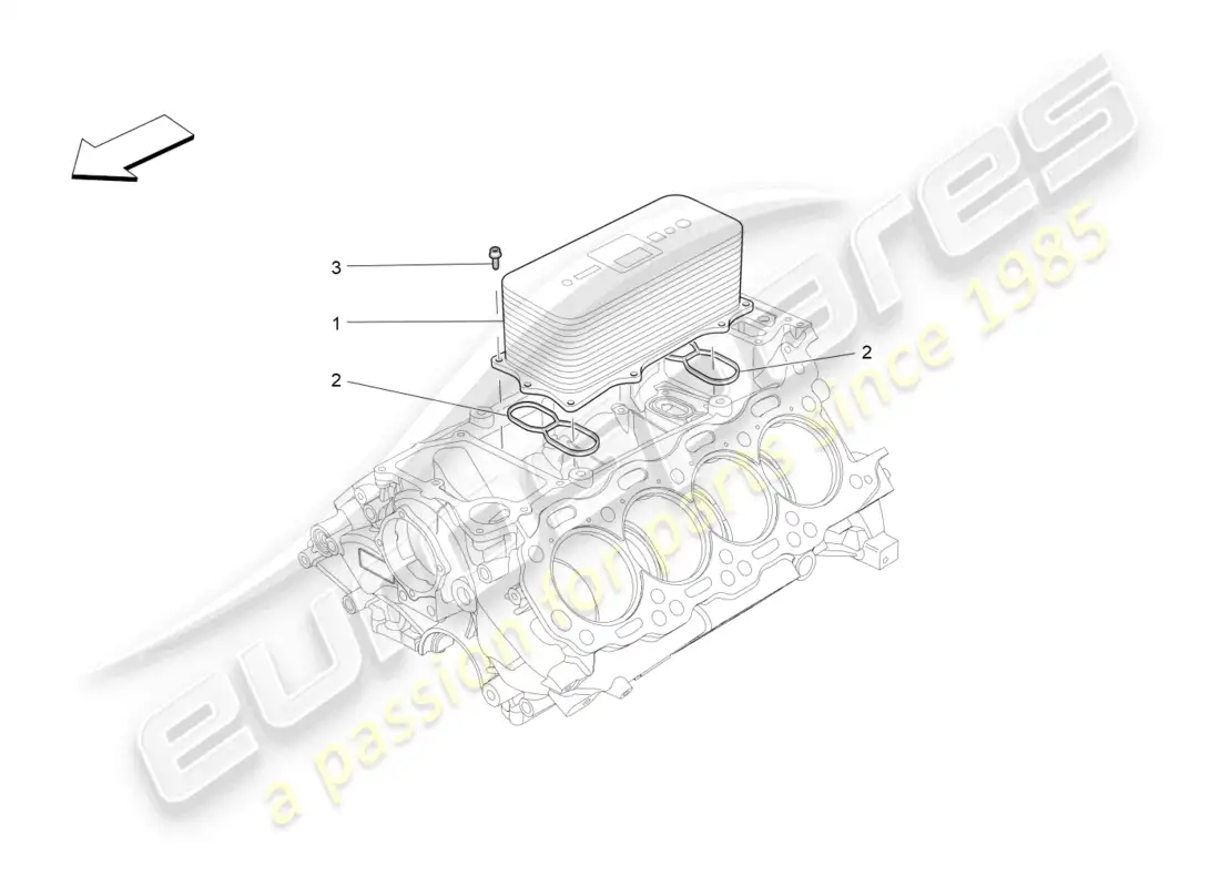 maserati levante modena s (2022) intercambiador de calor diagrama de piezas