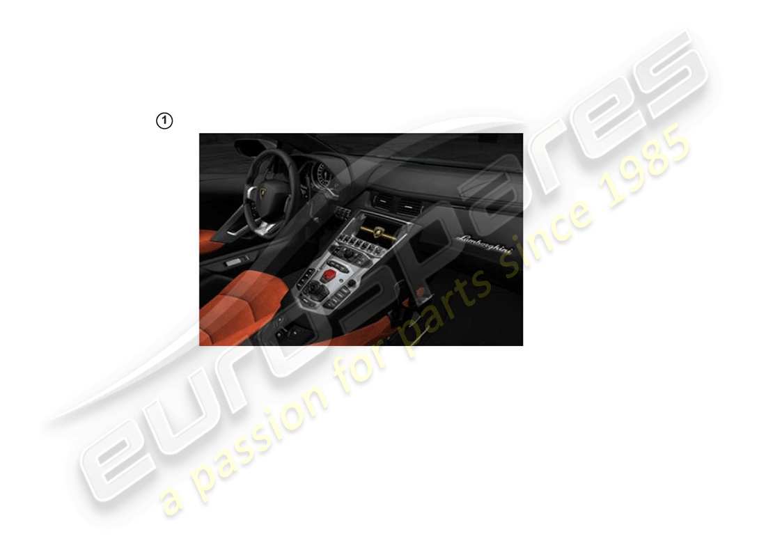 lamborghini lp770-4 svj coupe (accessories) set de reparación porta bebidas esquema de piezas