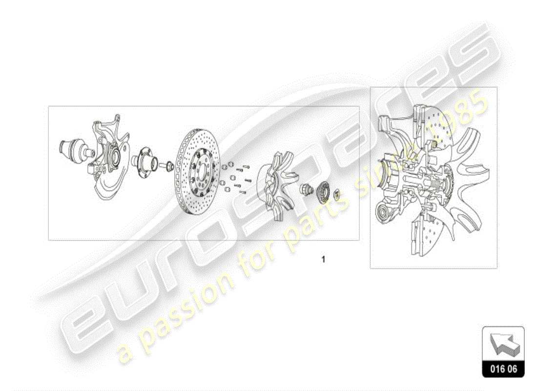 lamborghini huracan lp580-2 spyder (accessories) diagrama de piezas de la tuerca de rueda