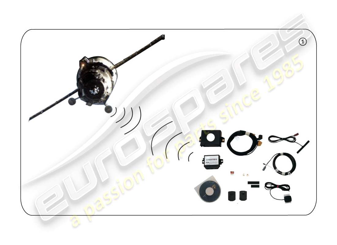 lamborghini huracan lp610-4 coupe (accessories) kit de instalación sistema de navegación móvil -gps- esquema de piezas
