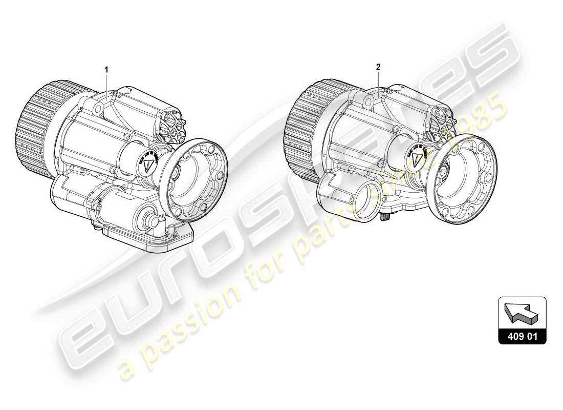 lamborghini lp720-4 coupe 50 (2014) diagrama de piezas del diferencial del eje delantero