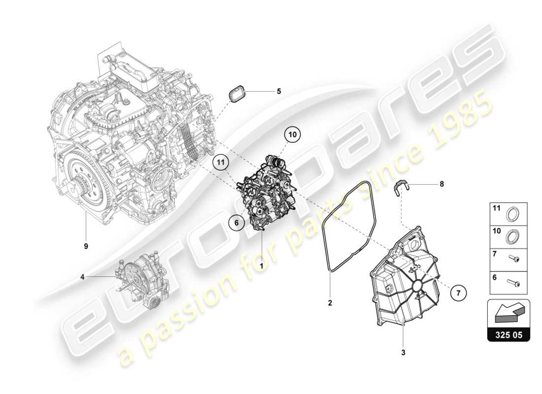 lamborghini evo spyder 2wd (2020) mecatrónica con software diagrama de partes
