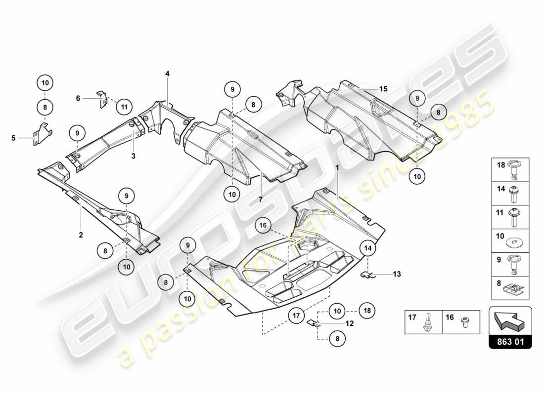 lamborghini 2012 (lp700-4 coupe)) cubiertas diagrama de piezas