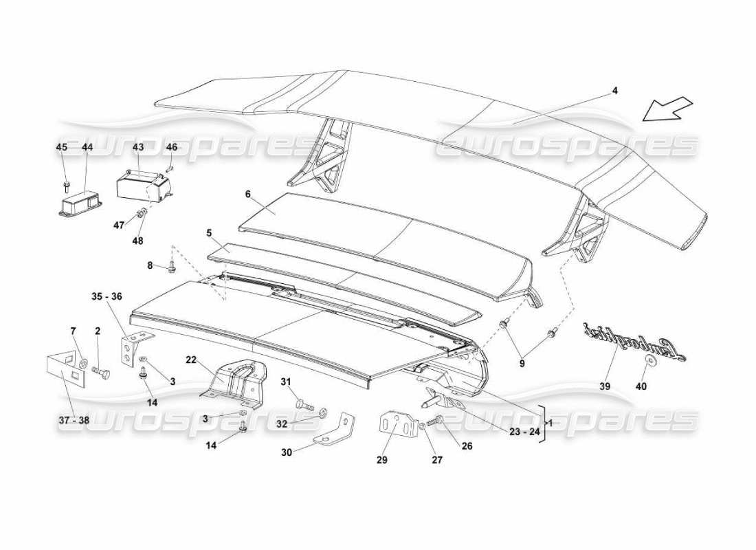 diagrama de pieza que contiene el número de pieza n1021723