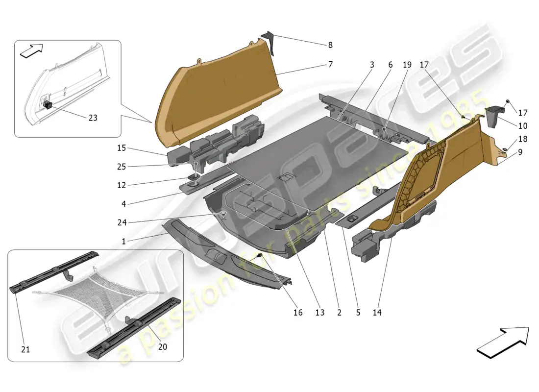diagrama de pieza que contiene el número de pieza 670070985