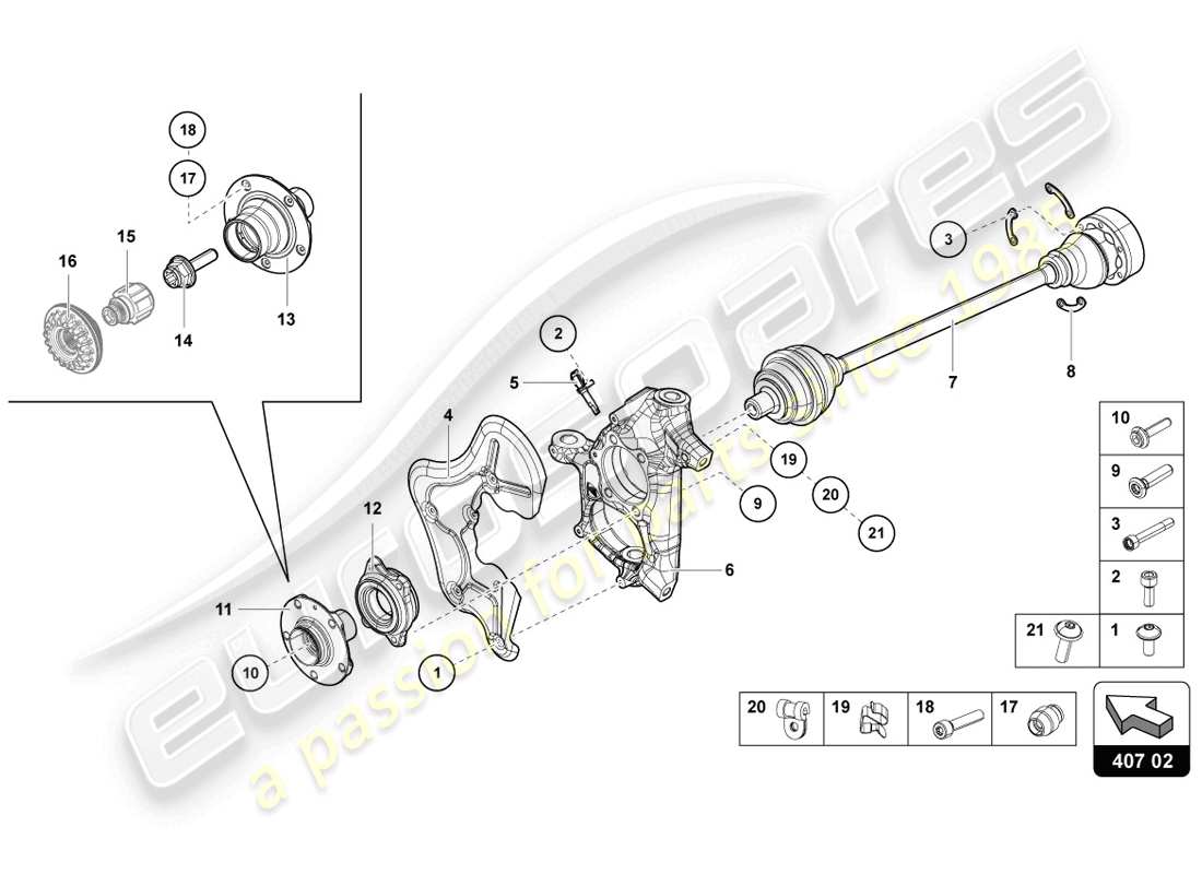 diagrama de pieza que contiene el número de pieza 470407721b