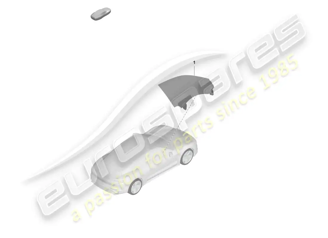 porsche 2023 (taycan 9j1-1) puerta ventana diagrama de piezas