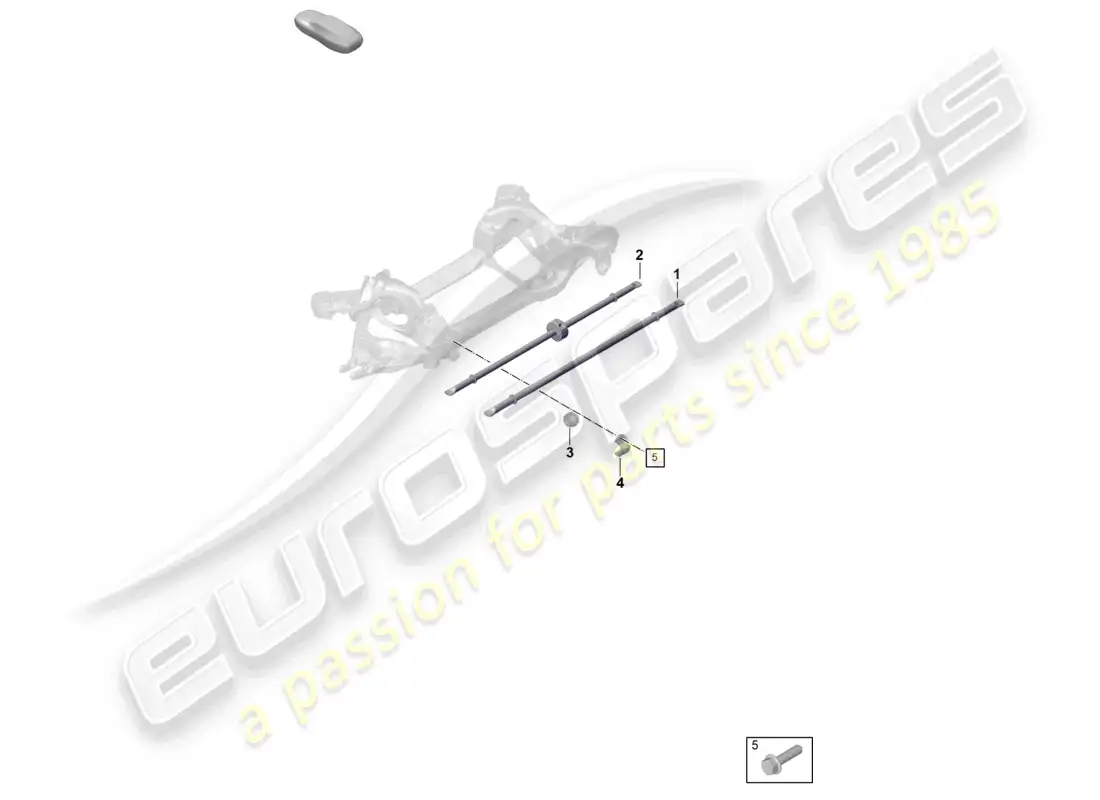 porsche 2020 (taycan 9j1-1) barra antivuelco diagrama de piezas