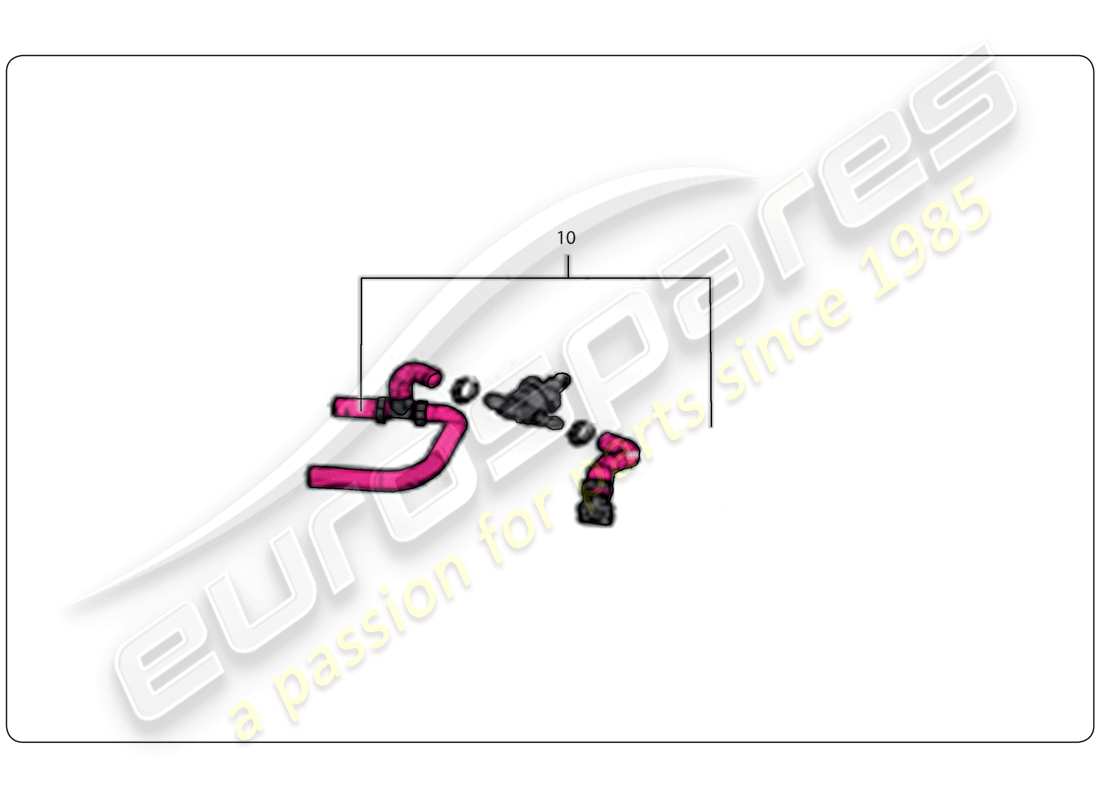 lamborghini super trofeo (2009-2014) colector de admisión diagrama de piezas