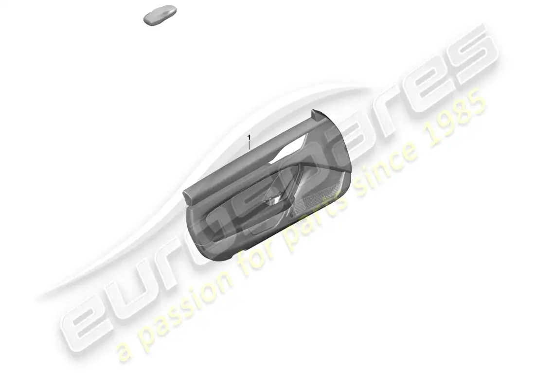 porsche 2022 (992-1 gt3/rs/st) panel de puerta para modelos con tapizado de cuero sintético reposabrazos (dinamica) st diagrama de piezas