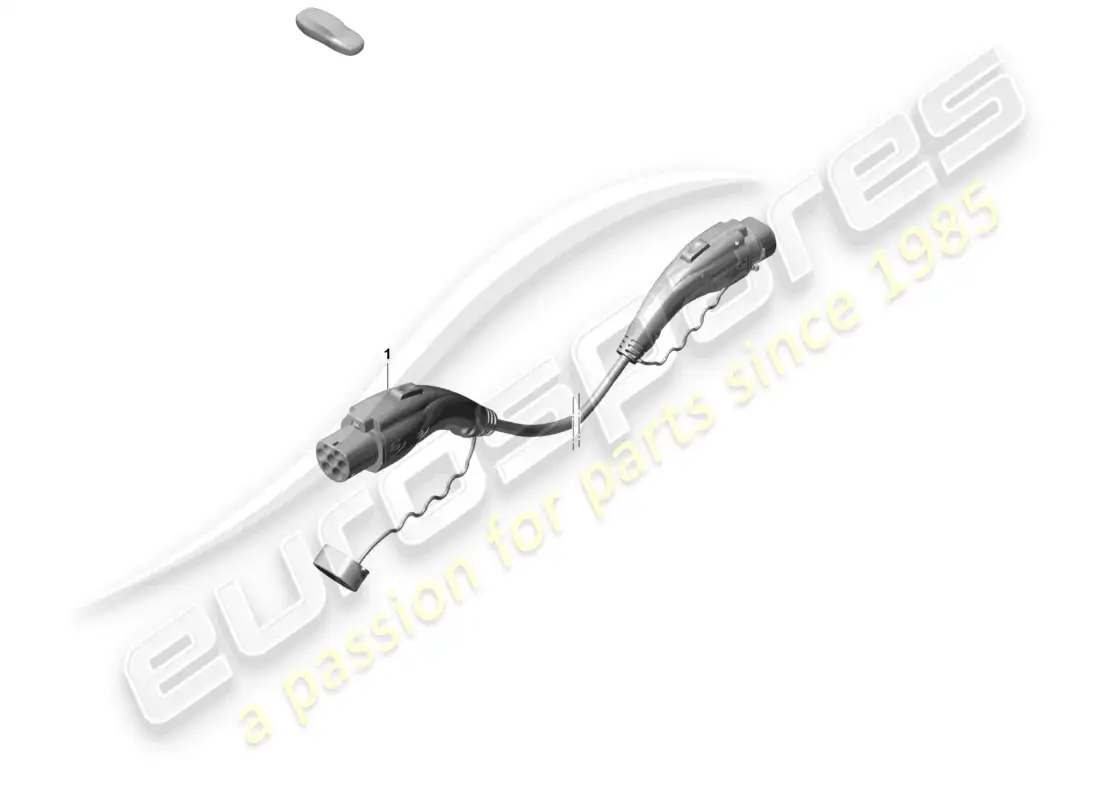 porsche 2026 (taycan 9j1-2) cable de carga para estación de carga pública diagrama de piezas