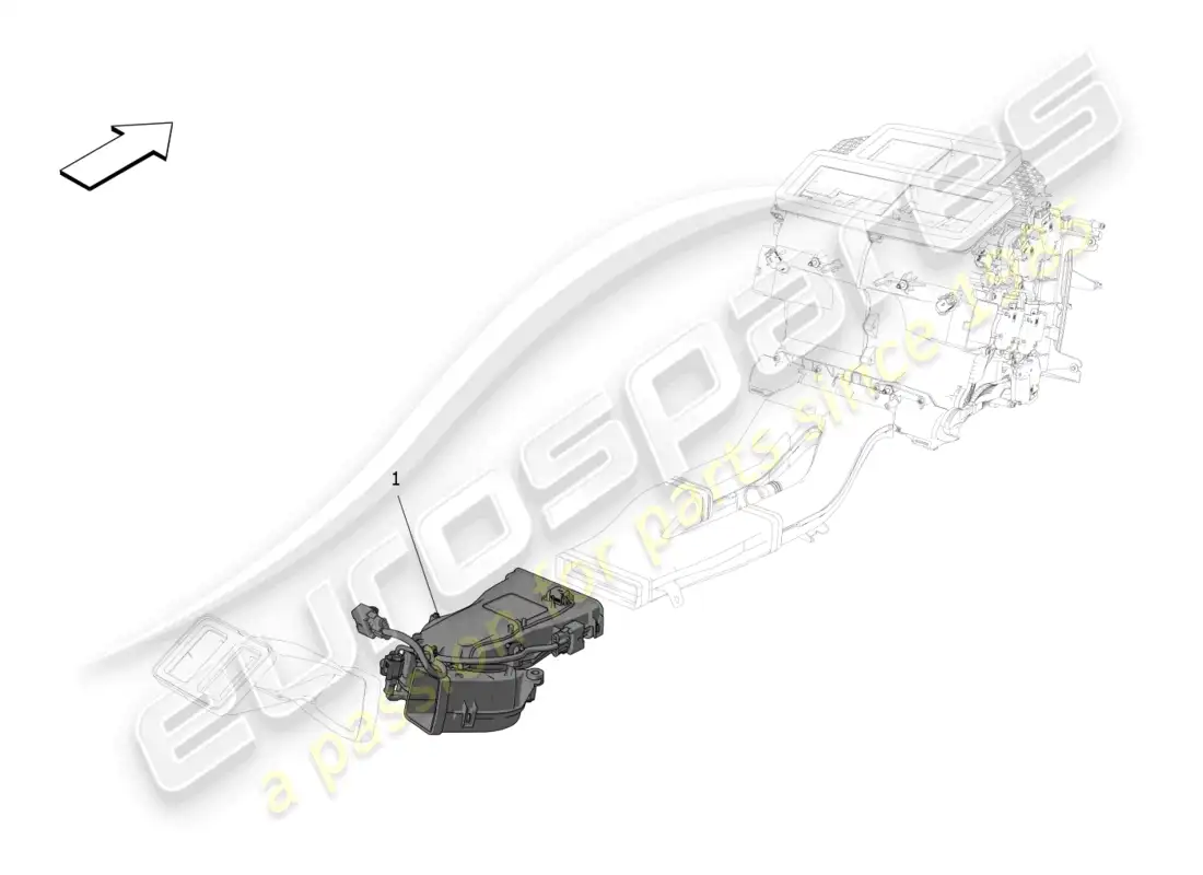 maserati grecale trofeo (2023) unidad de aire acondicionado: dispositivos de túnel diagrama de piezas