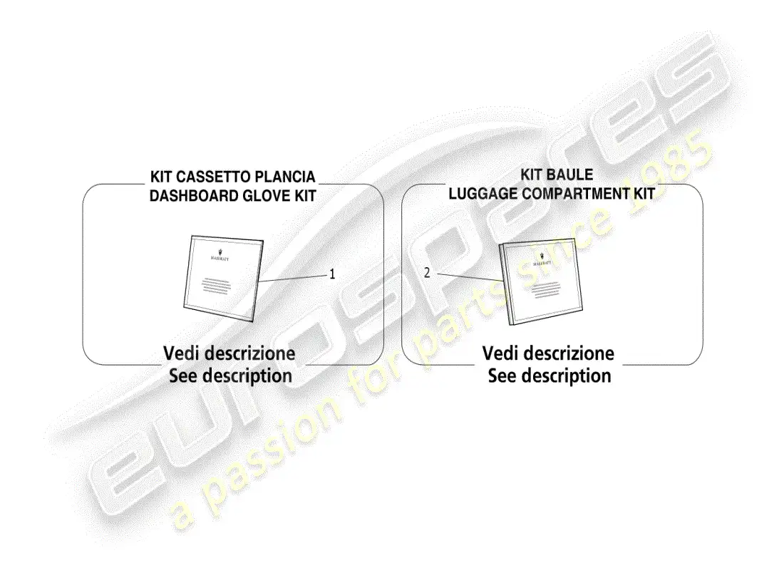 maserati grecale modena (2023) documentación a bordo diagrama de piezas