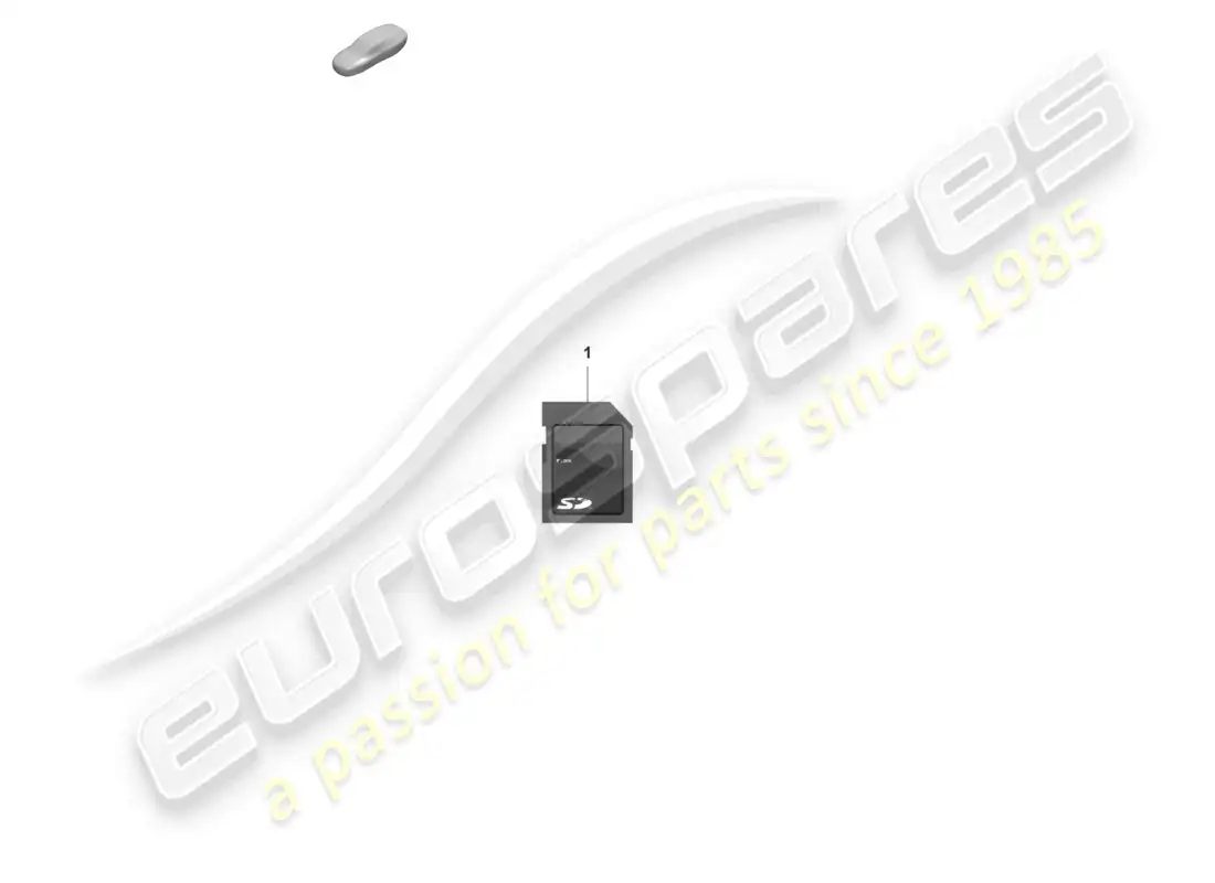 porsche 2023 (992-1 gt3/rs/st) tarjeta de memoria sd para actualizar los datos de navegación diagrama de piezas