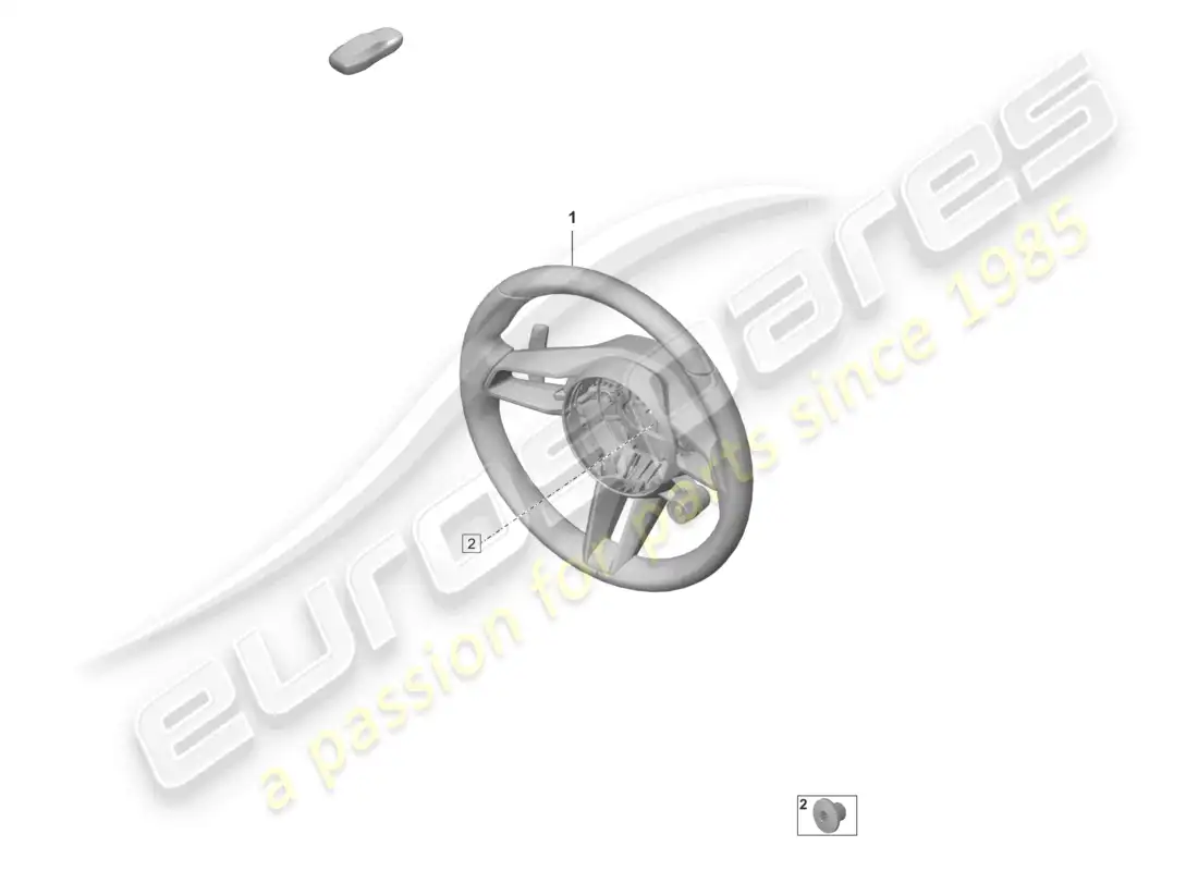 porsche 2020 (taycan 9j1-1) volante multi (piel) diagrama de piezas