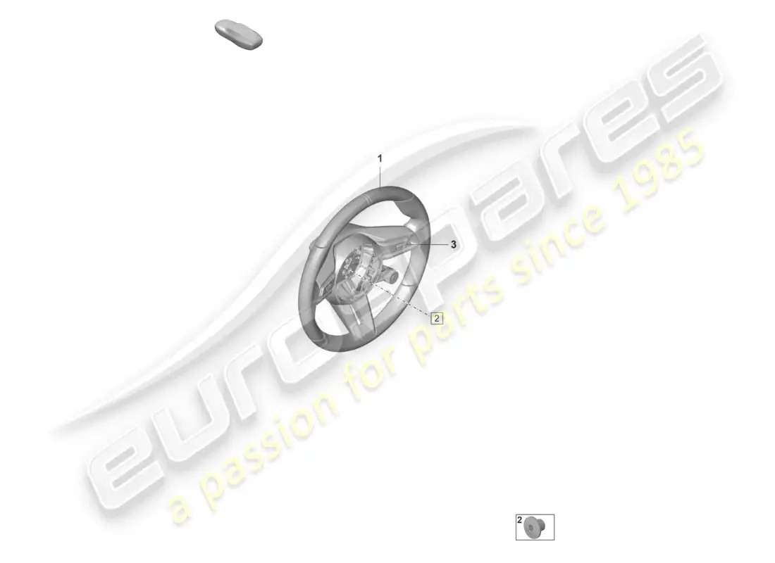 porsche 2022 (992-1 gt3/rs/st) volante multifunción cuero caja de cambios manual diagrama de piezas