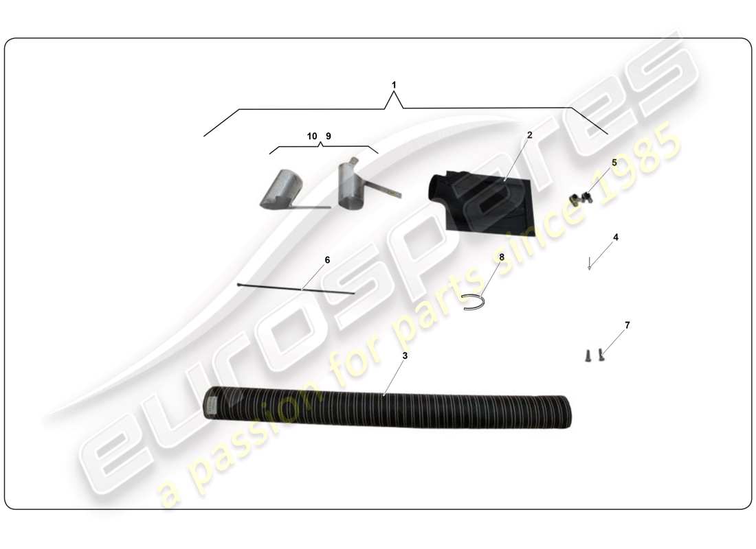 lamborghini super trofeo (2009-2014) kit naka diagrama de piezas