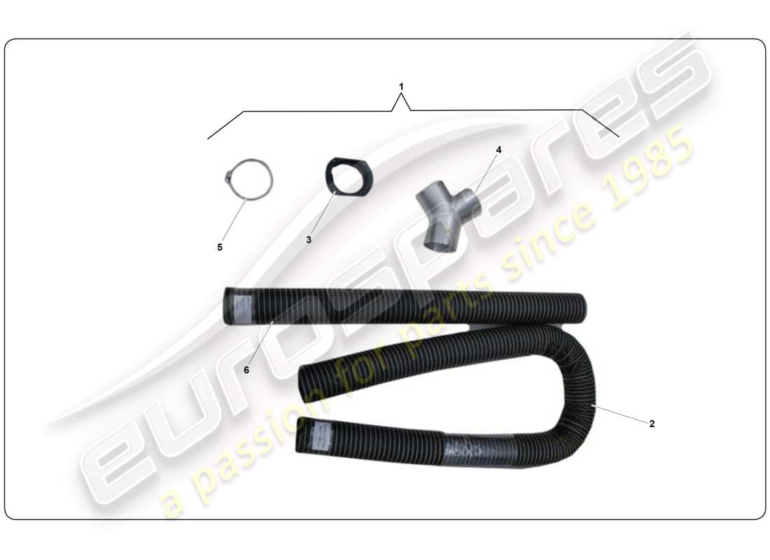 lamborghini super trofeo (2009-2014) kit de refrigeración del conductor diagrama de piezas