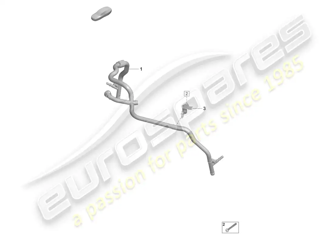 porsche 2026 (992-2 gt3/rs/st) conducto de ventilación del cárter diagrama de piezas