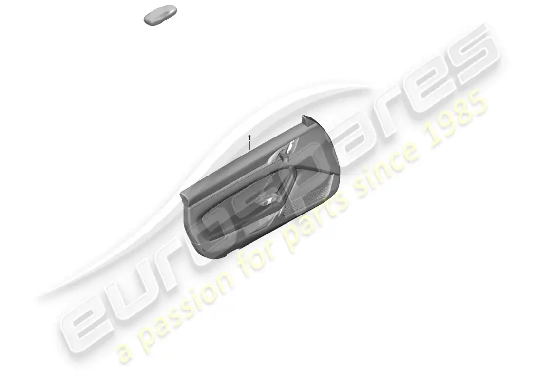 porsche 2022 (992-1 gt3/rs/st) panel de puerta para vehículos con apoyabrazos tapizado en cuero (cuero) diagrama de piezas