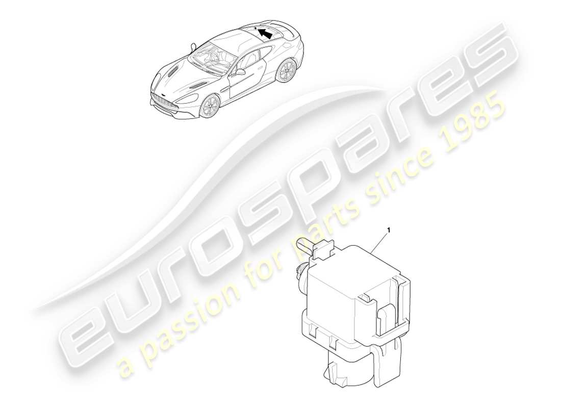 aston martin vanquish (2013) sensor barométrico diagrama de piezas