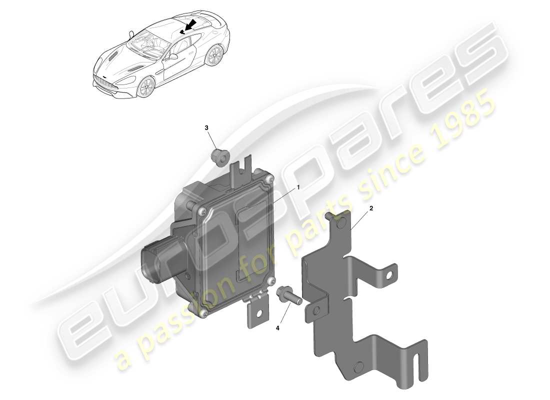 aston martin vanquish (2013) módulo de bomba de combustible diagrama de piezas