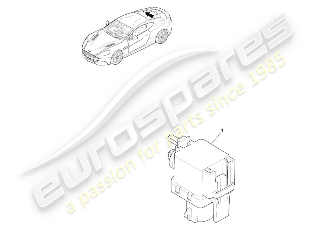 aston martin vanquish (2014) diagrama de piezas del sensor barométrico