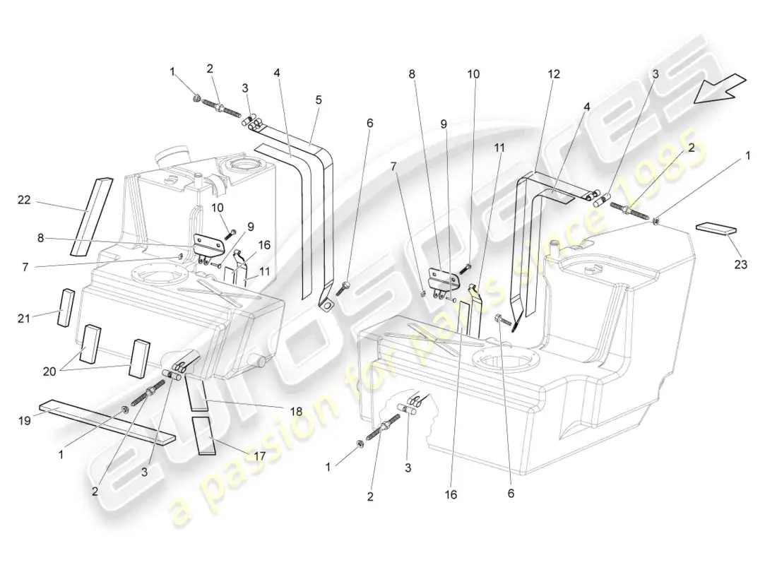 lamborghini gallardo spyder (2007) fasteners diagrama de piezas