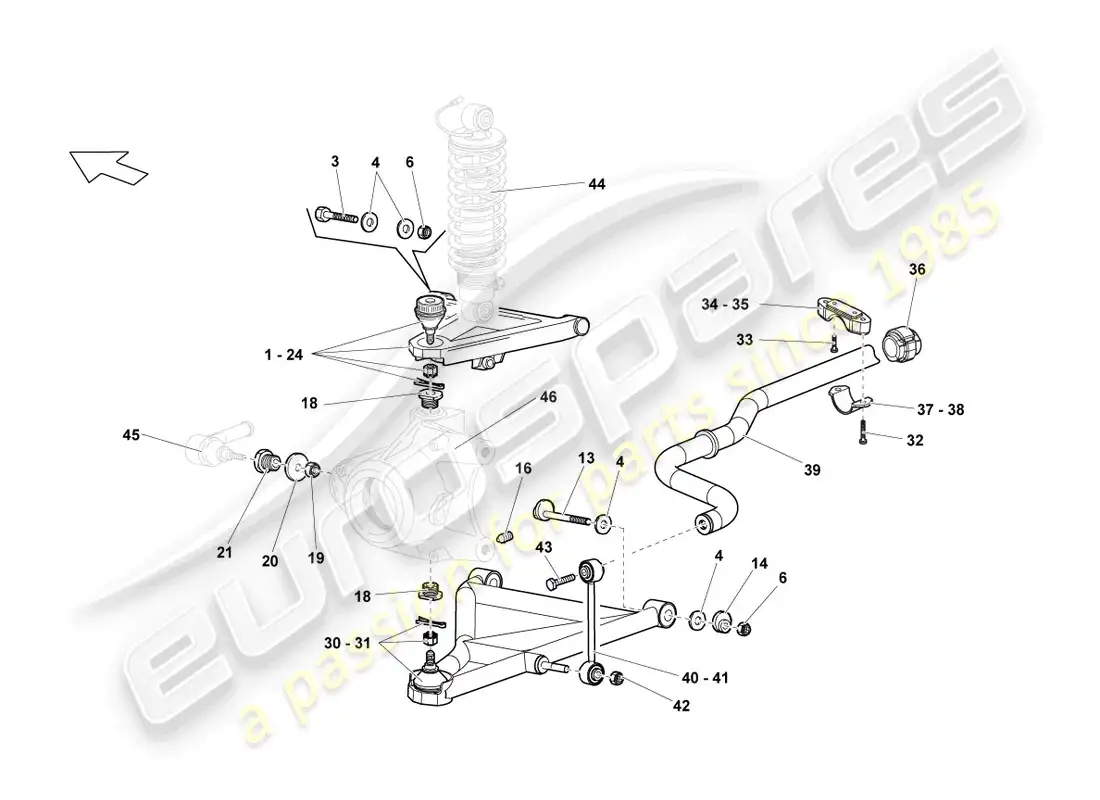 lamborghini reventon roadster espoleta diagrama de piezas