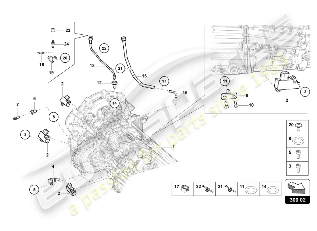 lamborghini countach lpi 800-4 (2022) sensores diagrama de piezas