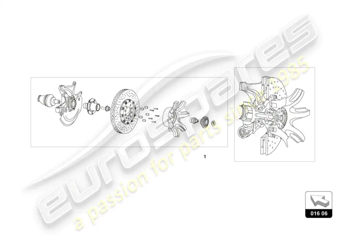 lamborghini huracan tecnica (accessories) diagrama de piezas de la tuerca de rueda