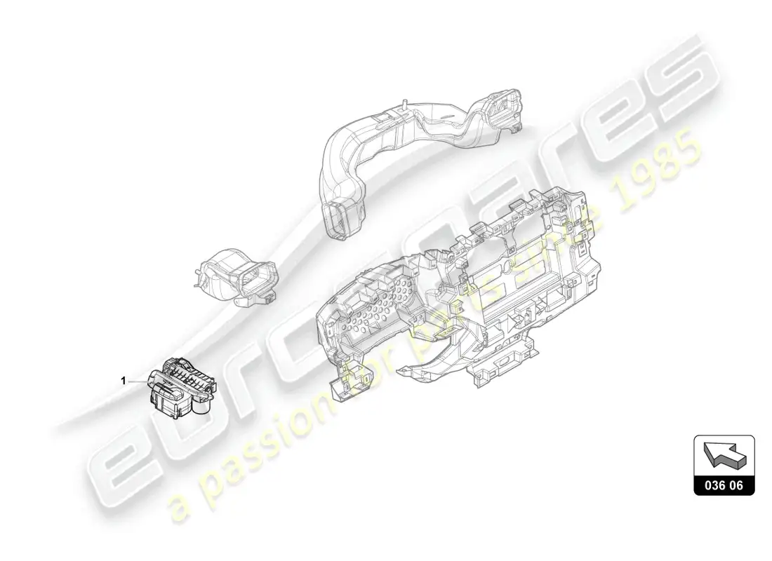 lamborghini urus s (accessories) atomizador de perfumes diagrama de piezas