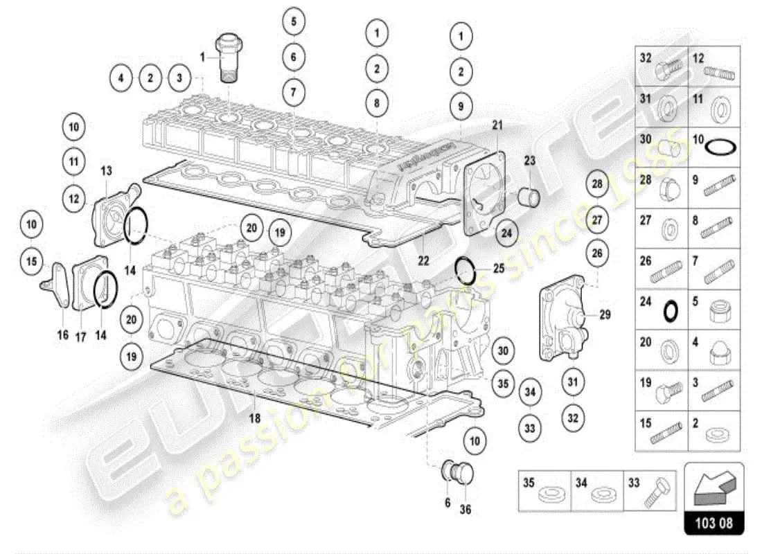 diagrama de pieza que contiene el número de pieza 001134281