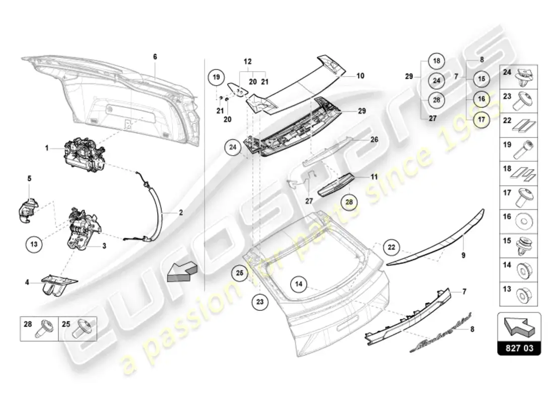 diagrama de pieza que contiene el número de pieza 4ml898173