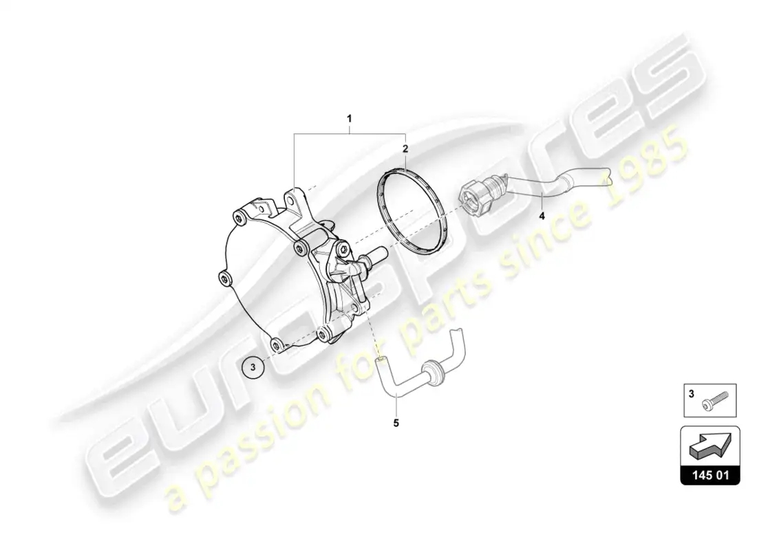 lamborghini urus (2019) bomba aspiradora diagrama de piezas