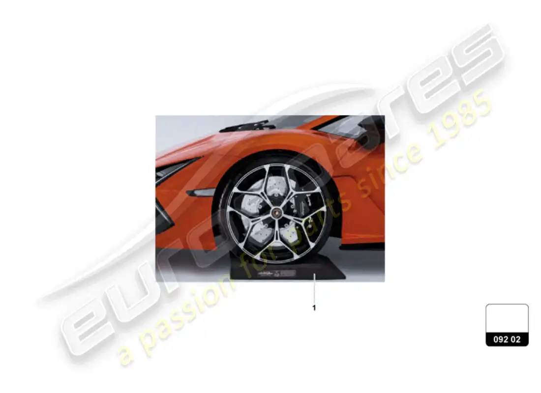 lamborghini revuelto coupe (accessories) diagrama de piezas del cojín de impacto