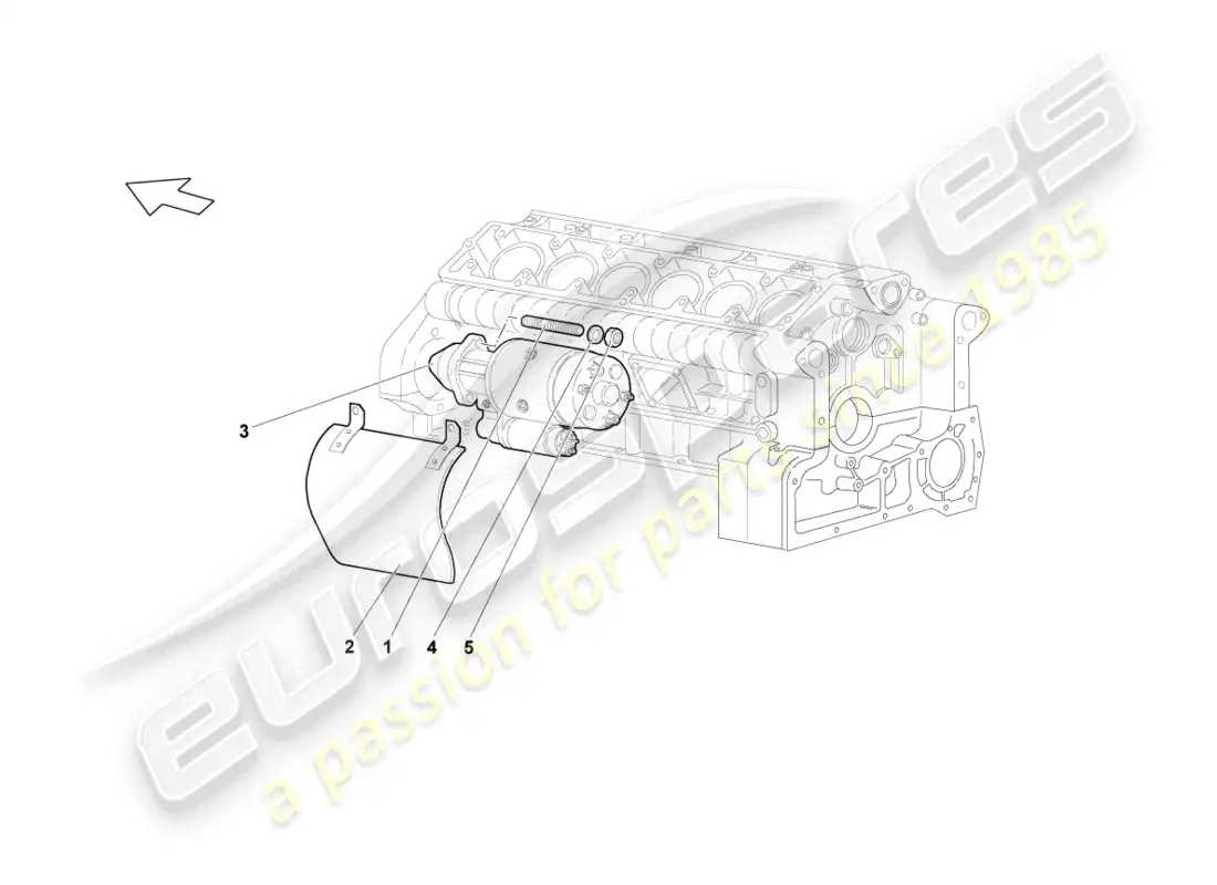 lamborghini reventon roadster arranque y piezas individuales diagrama de piezas