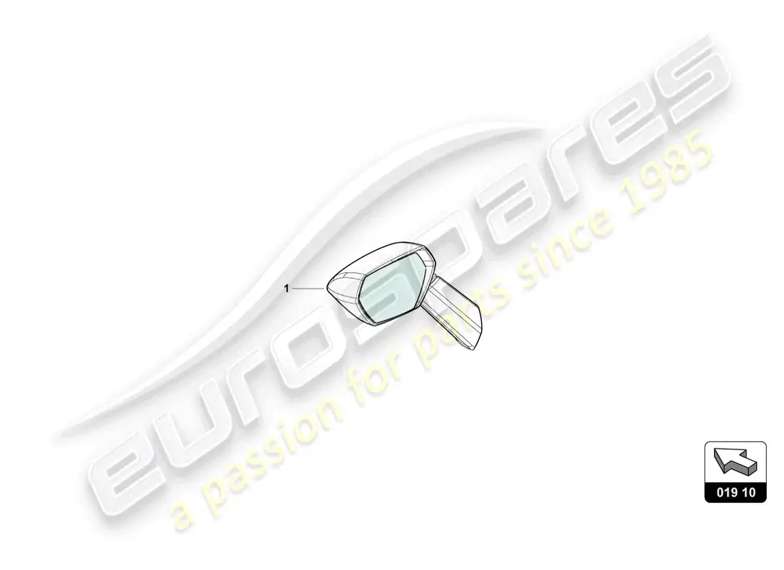 lamborghini huracan tecnica (accessories) bolsa para espejo exterior esquema de piezas