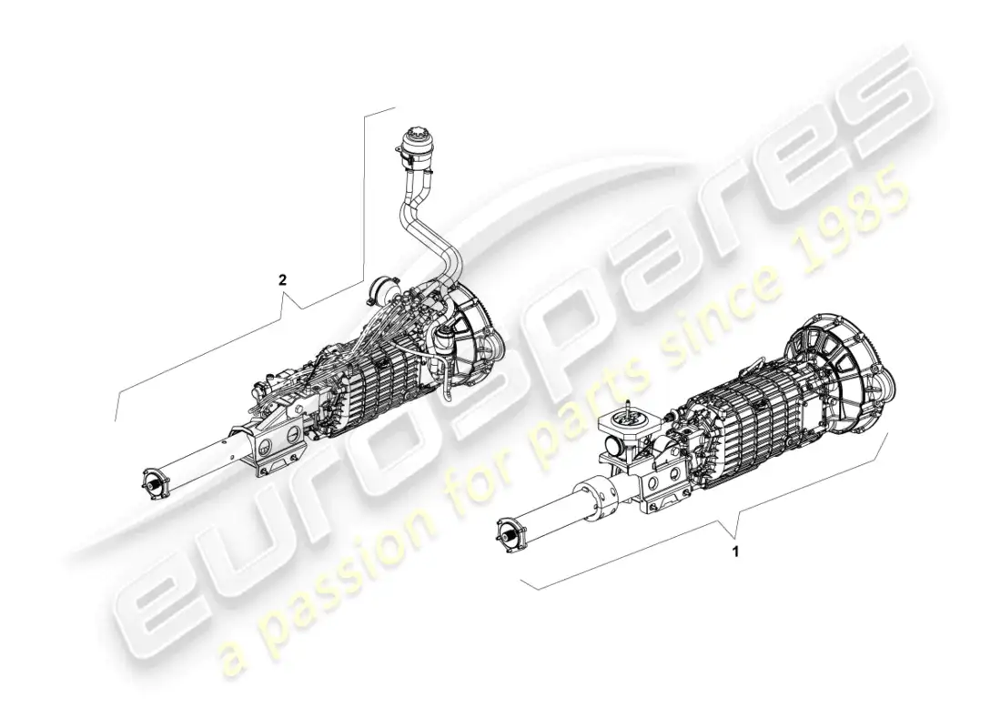 lamborghini lp640 roadster (2009) caja de cambios completa diagrama de piezas