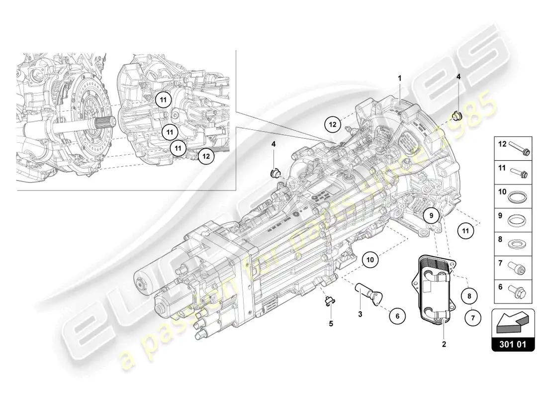 lamborghini countach lpi 800-4 (2022) filtro de aceite diagrama de piezas