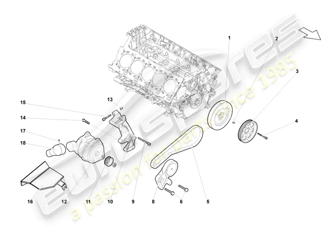 lamborghini gallardo spyder (2007) alternador diagrama de piezas