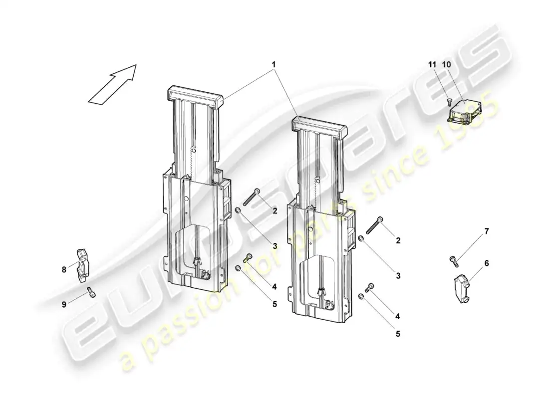 lamborghini reventon roadster overroll protection diagrama de piezas