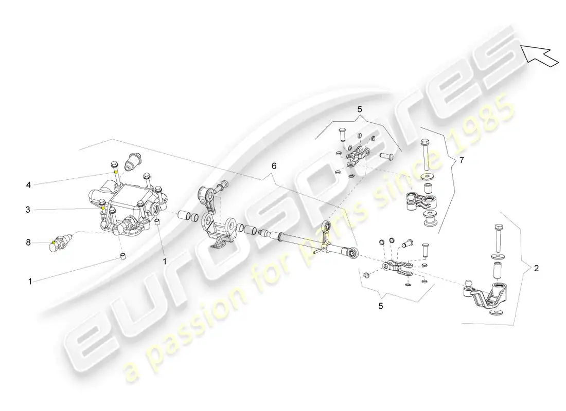 lamborghini gallardo coupe (2004) unidad de interruptor diagrama de piezas